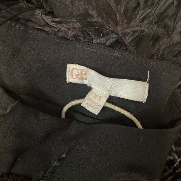 Gianni Bini Black Feather Mini Skirt - Picture 4 of 4